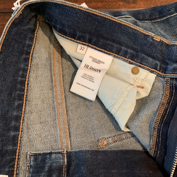 Hudson Jeans Men’s Ethan Biker Skinny Size 32 NWT! 🇬🇧 - Picture 4 of 11